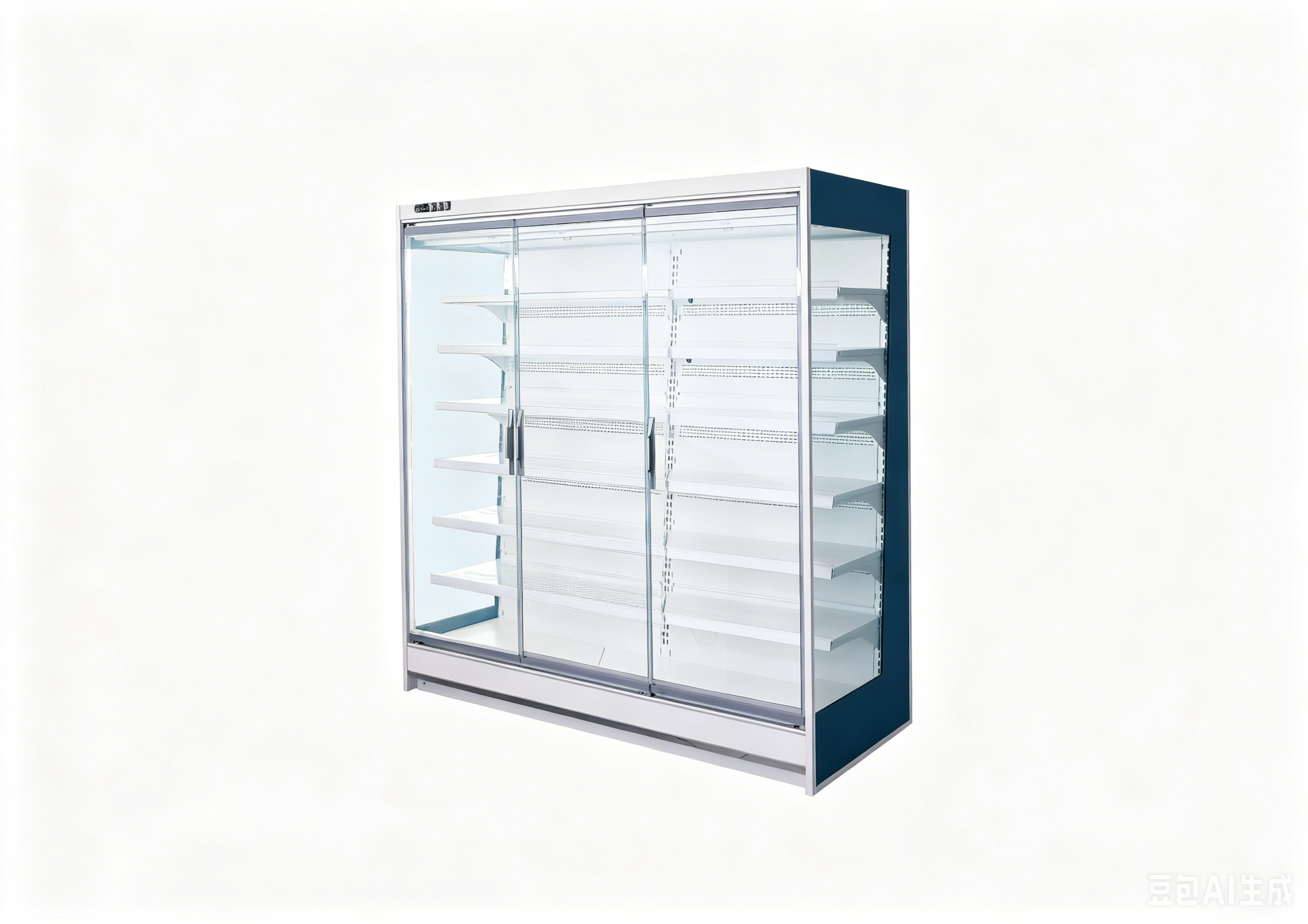 Floor Standing Air Curtain Multideck with door - Remote &Plug-In